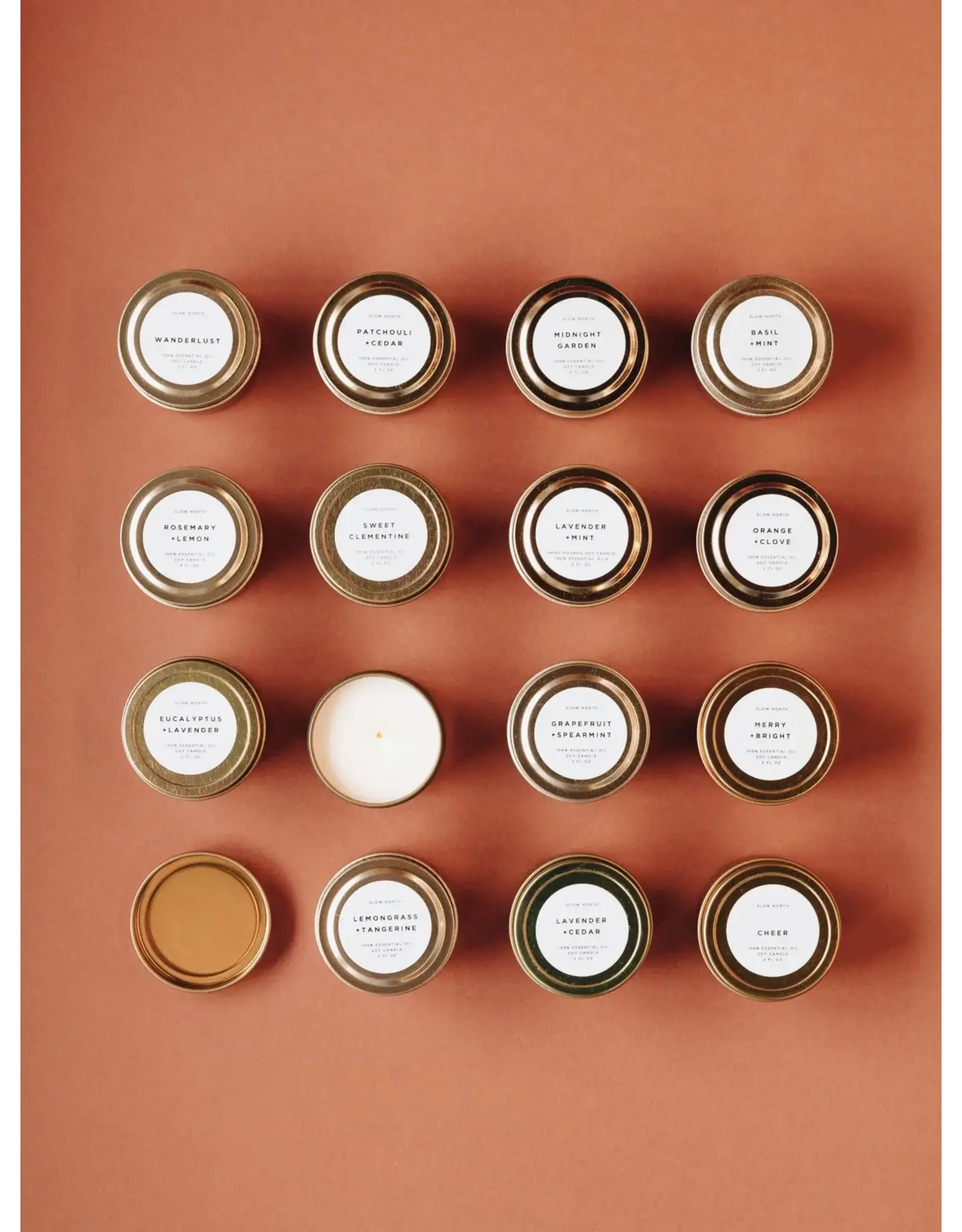 Mini Candles 2oz - Geranium + Rose