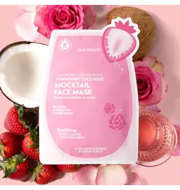 ESW Beauty Strawberry Coco Rosé Soothing Biocellulose Mocktail Mask