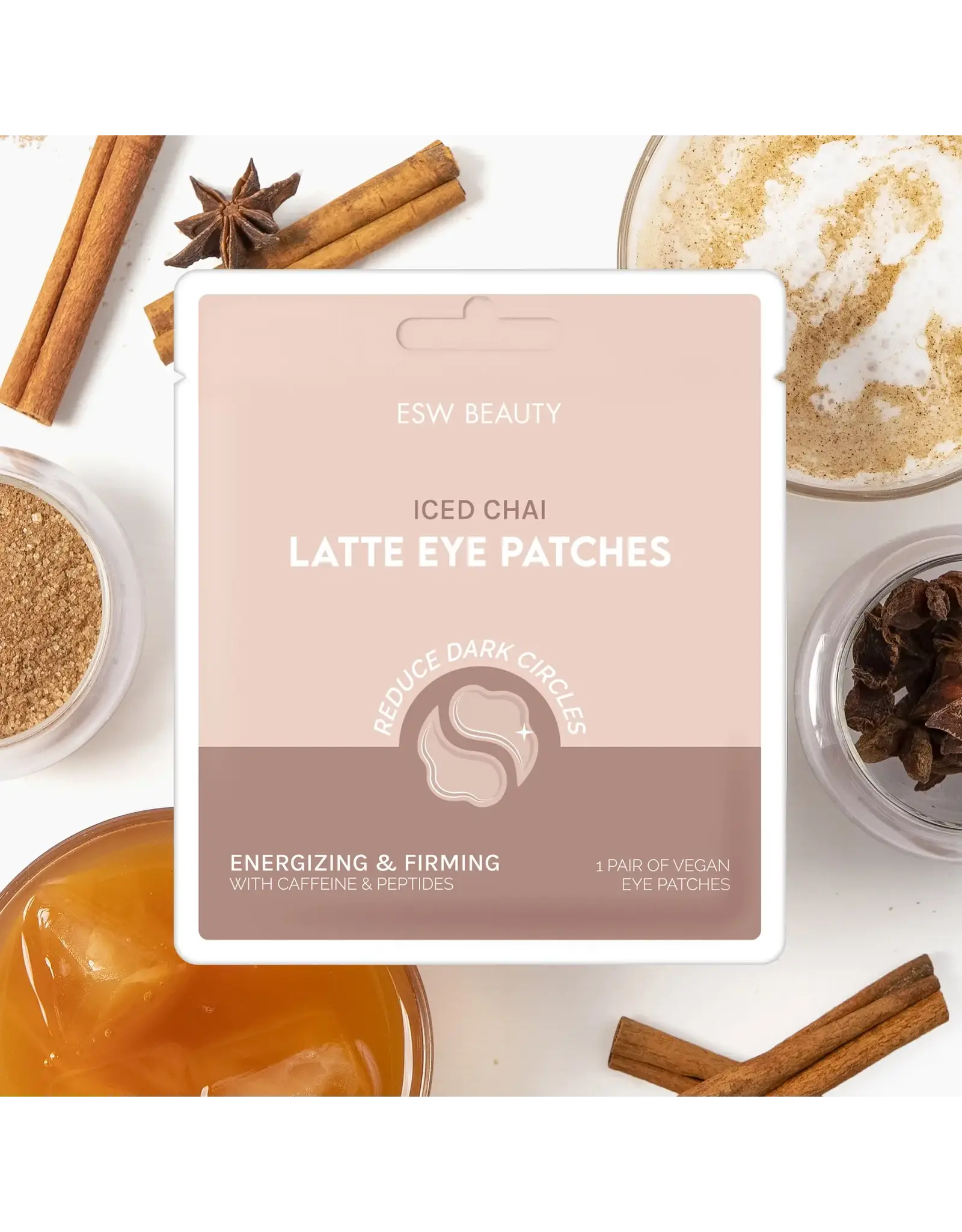 ESW Beauty Iced Chai Latte Energizing & Firming Eye Patches