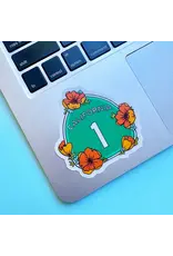 Brenna Daugherty Illustration California Highway 1 Sticker