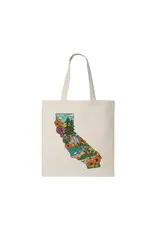 Brenna Daugherty Illustration California State Landmarks Tote Bag
