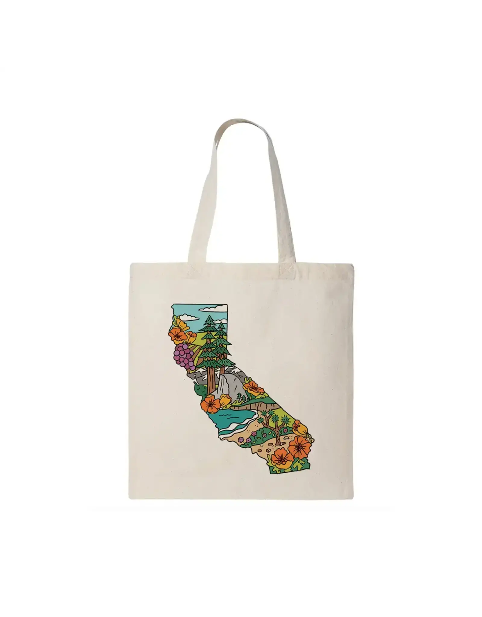 Brenna Daugherty Illustration California State Landmarks Tote Bag