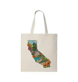 Brenna Daugherty Illustration California State Landmarks Tote Bag