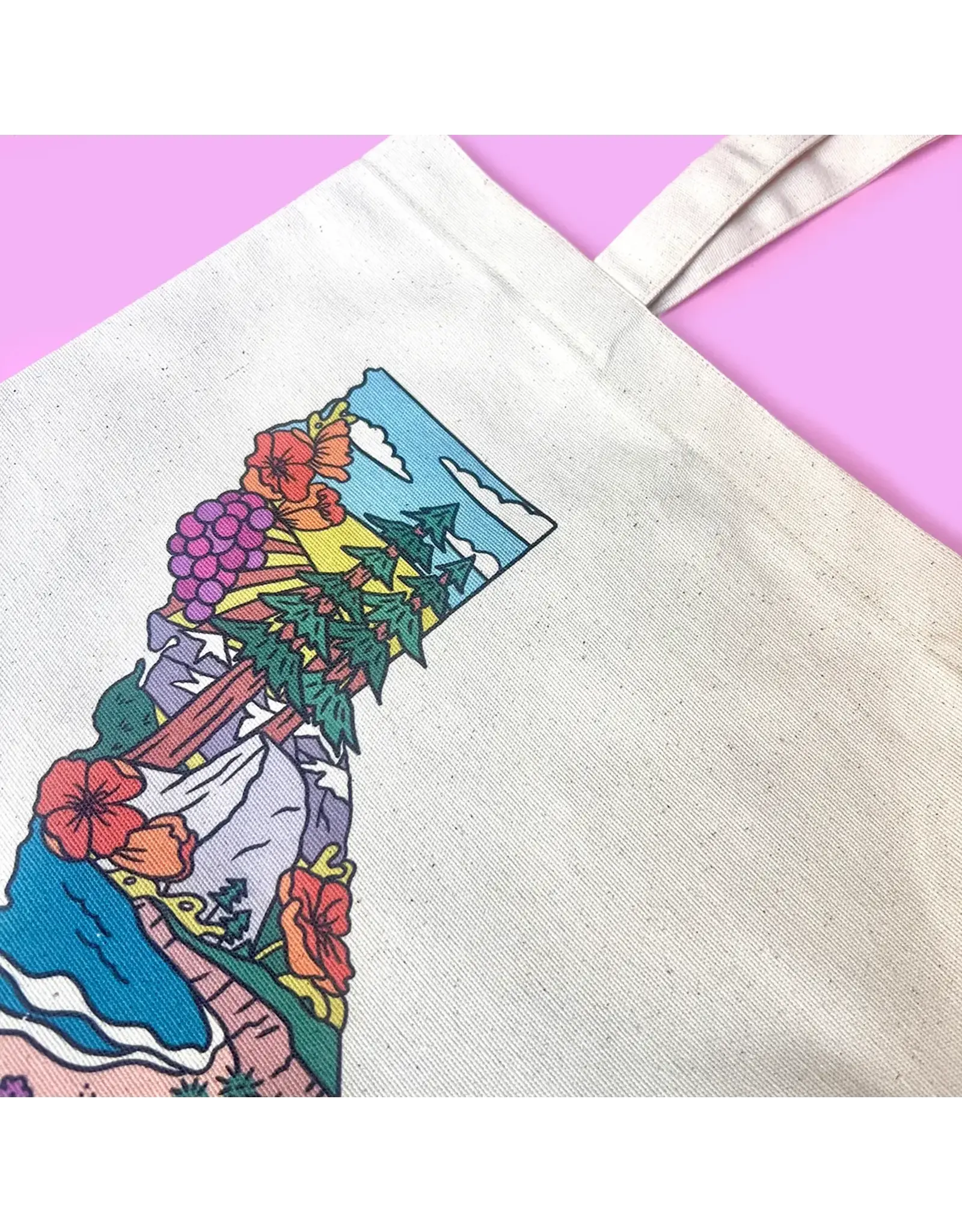 Brenna Daugherty Illustration California State Landmarks Tote Bag