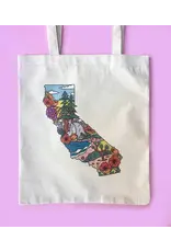 Brenna Daugherty Illustration California State Landmarks Tote Bag