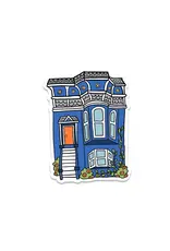 Brenna Daugherty Illustration San Francisco Blue House Sticker