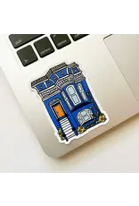 Brenna Daugherty Illustration San Francisco Blue House Sticker
