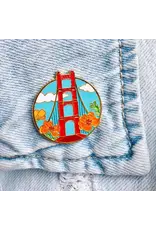 Brenna Daugherty Illustration San Francisco Golden Gate Bridge Pin