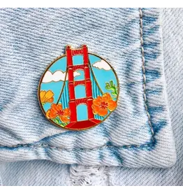 Brenna Daugherty Illustration San Francisco Golden Gate Bridge Pin