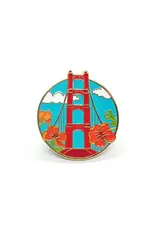 Brenna Daugherty Illustration San Francisco Golden Gate Bridge Pin