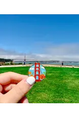 Brenna Daugherty Illustration San Francisco Golden Gate Bridge Pin