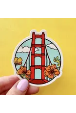 Brenna Daugherty Illustration San Francisco Golden Gate Bridge Sticker