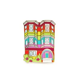 Brenna Daugherty Illustration San Francisco Rainbow Pride House Pin