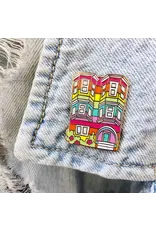 Brenna Daugherty Illustration San Francisco Rainbow Pride House Pin