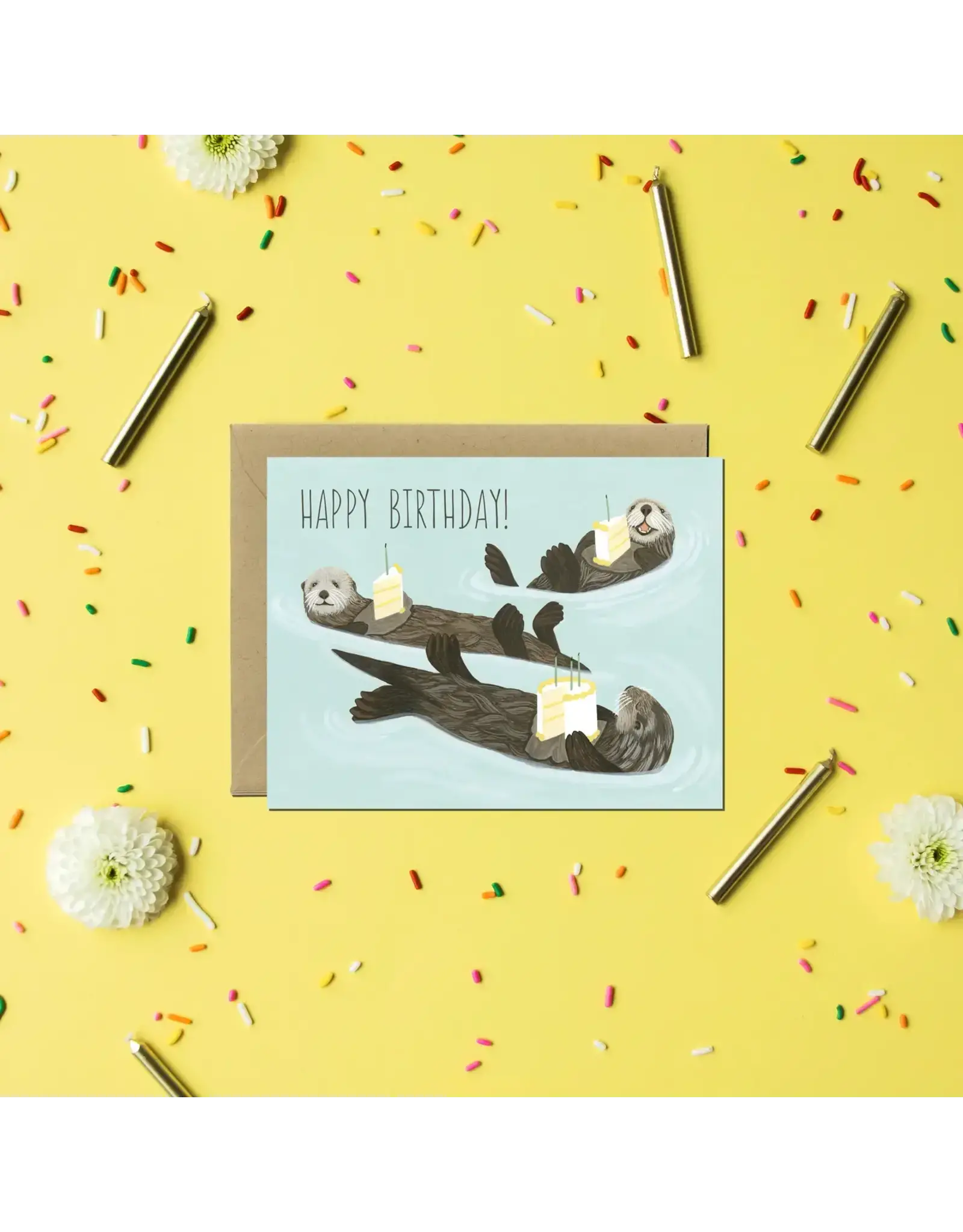 Yeppie Paper Otter Birthday Card