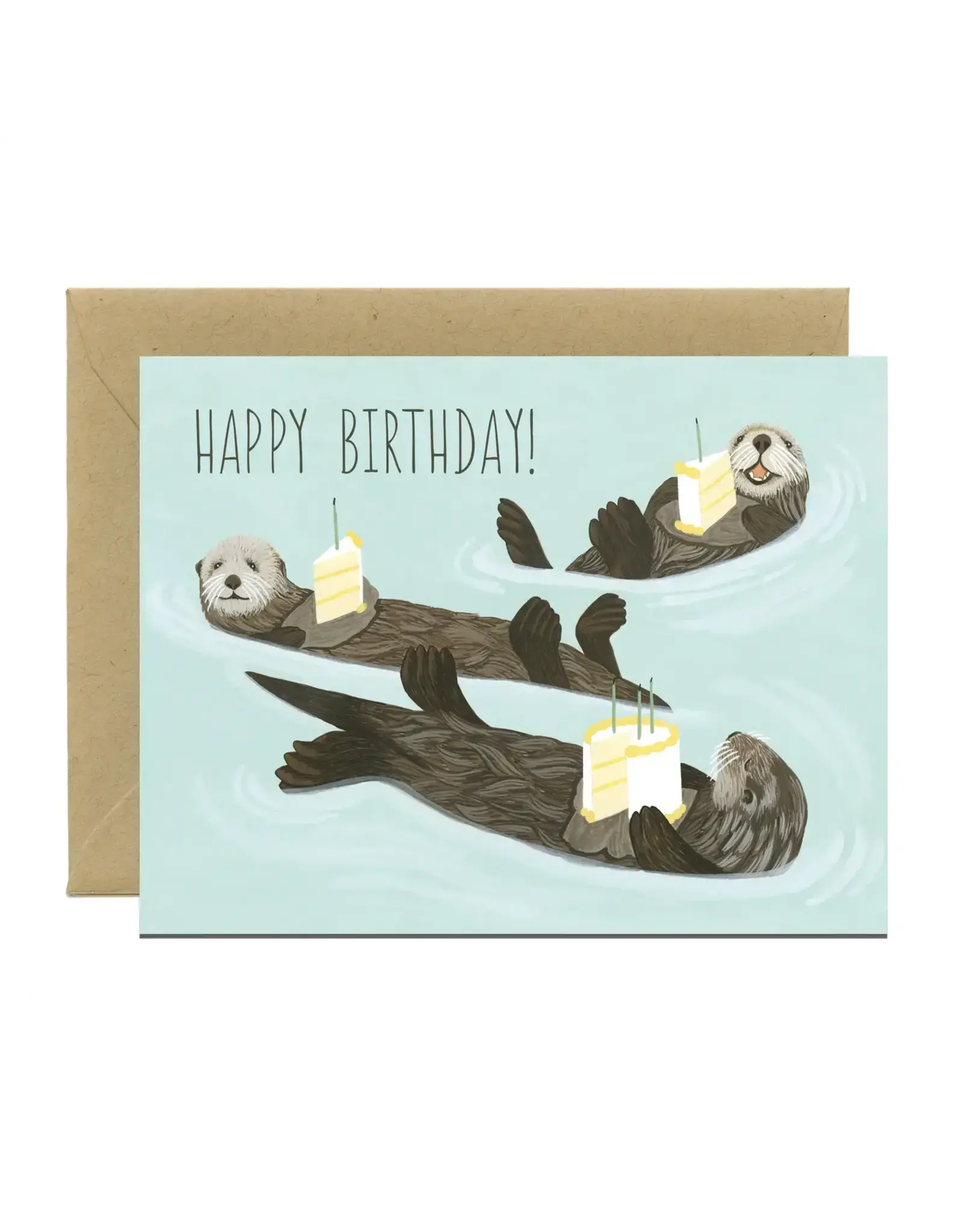 Yeppie Paper Otter Birthday Card