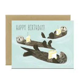 Yeppie Paper Otter Birthday Card