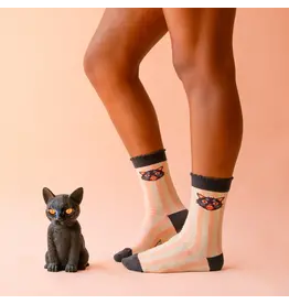 Sunshine Studios Spooky Kitty Crew Socks
