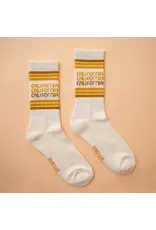 Sunshine Studios California Striped Ribbed Crew Socks Sunshine Studios California Striped Ribbed Crew Socks