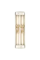 Gold Stripy Bow Table Candles Gold Stripy Bow Table Candles