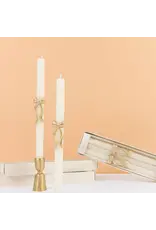 Gold Stripy Bow Table Candles Gold Stripy Bow Table Candles