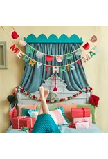 Merry Christmas Velvet Pennant Garland Merry Christmas Velvet Pennant Garland