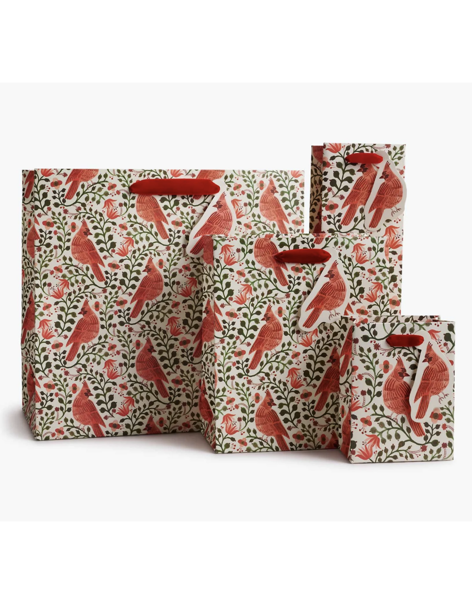 Rifle Paper Christmas Cardinals Gift Bag