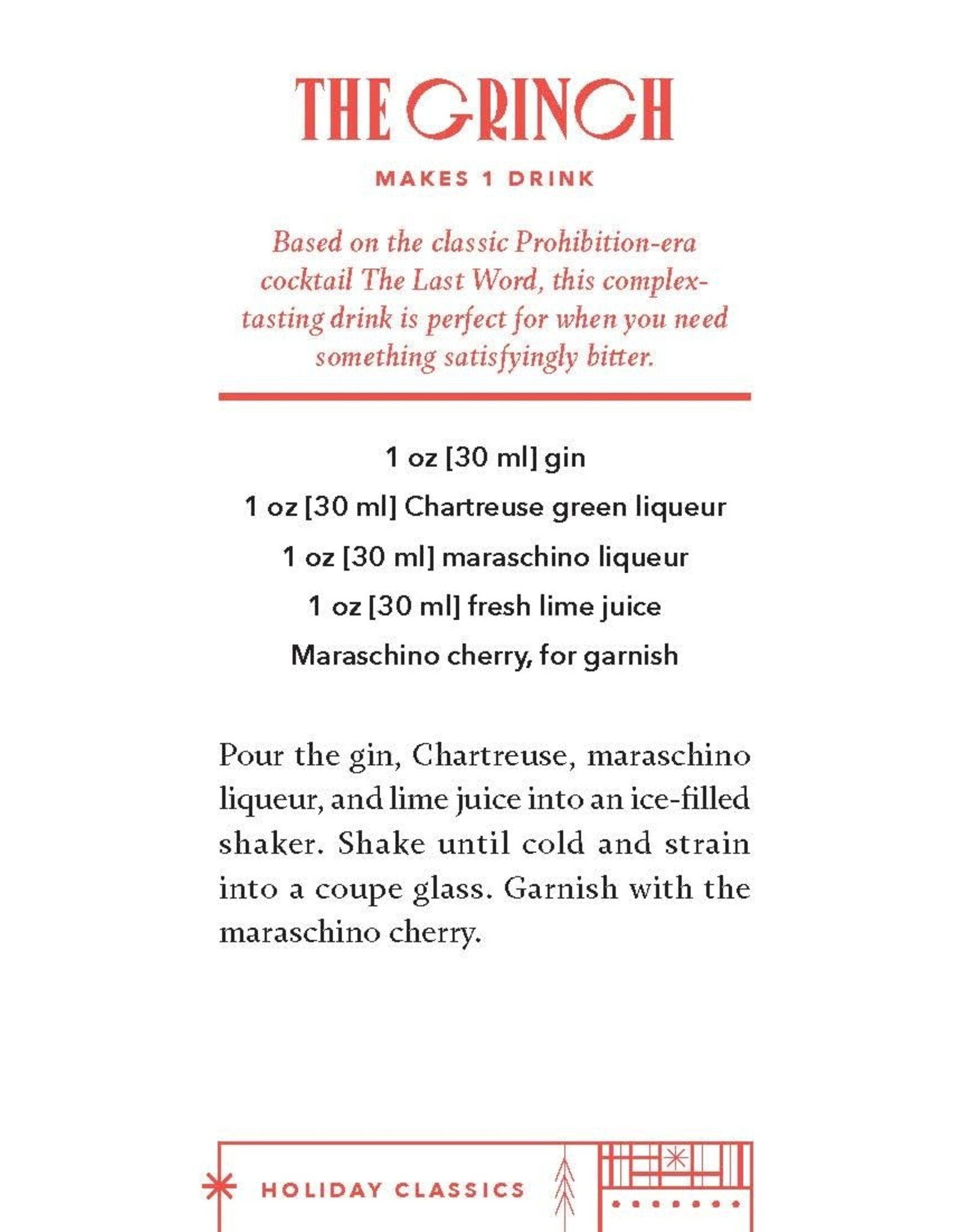 Chronicle Books Very Merry Cocktails Deck