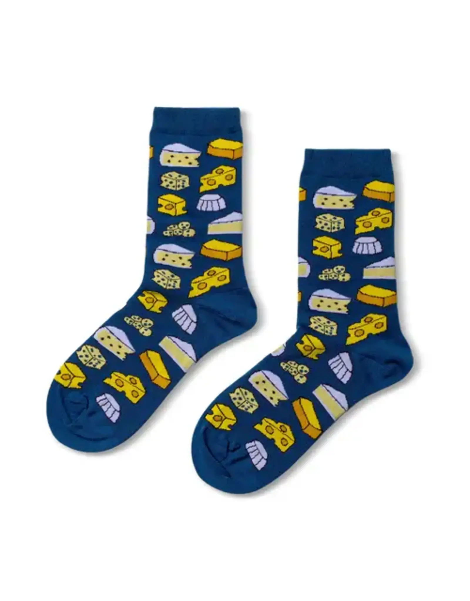 Women's Crew Socks - Cheese
