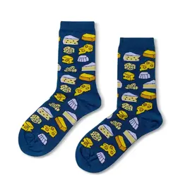 Women's Crew Socks - Cheese
