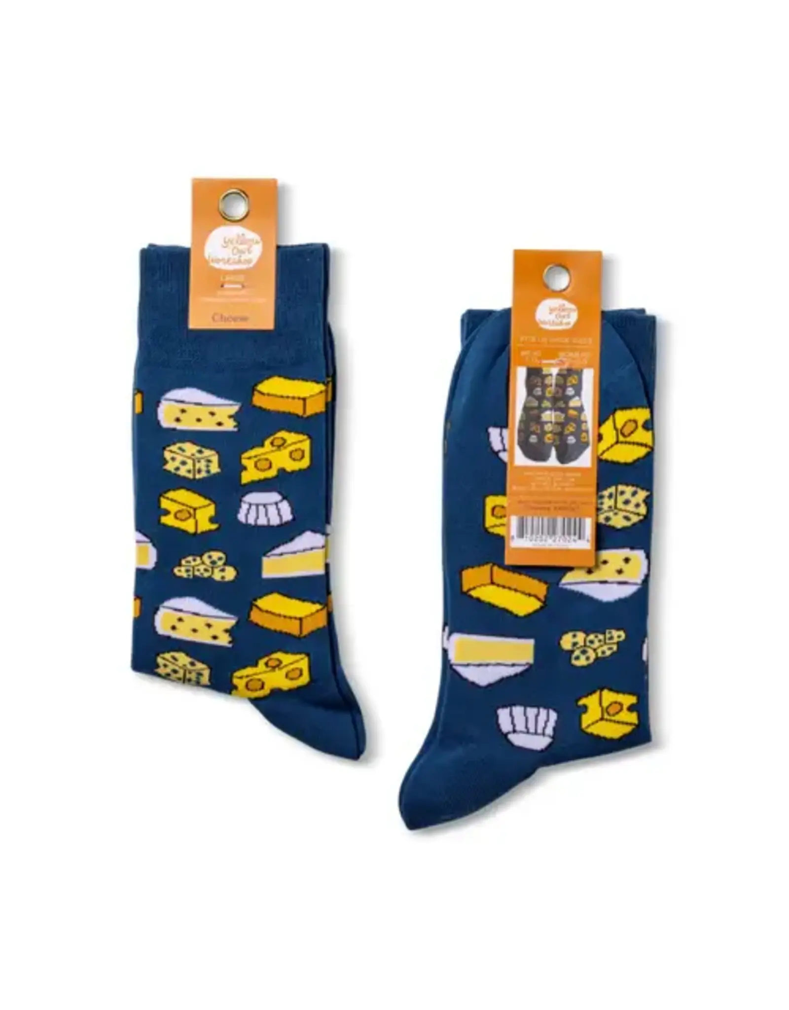 Men's Crew Socks - Cheese