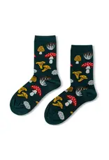 Womens Crew Socks - Forest Fungi