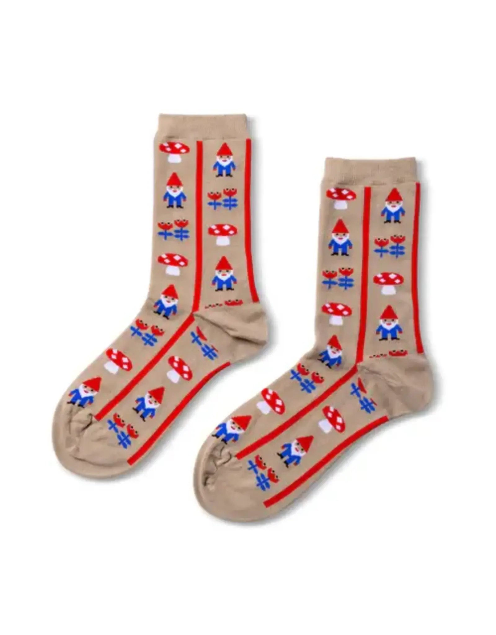 Women's Crew Socks - Gnomes