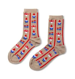 Women's Crew Socks - Gnomes