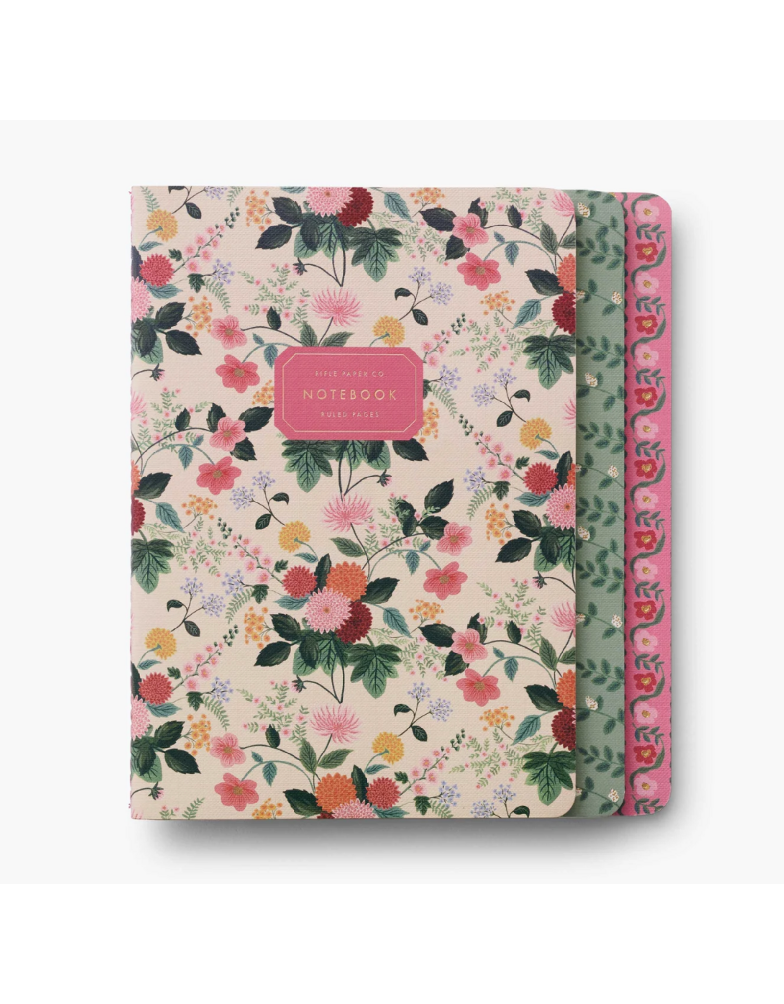 Rifle Paper Assorted Set of 3 Dahlia Notebooks