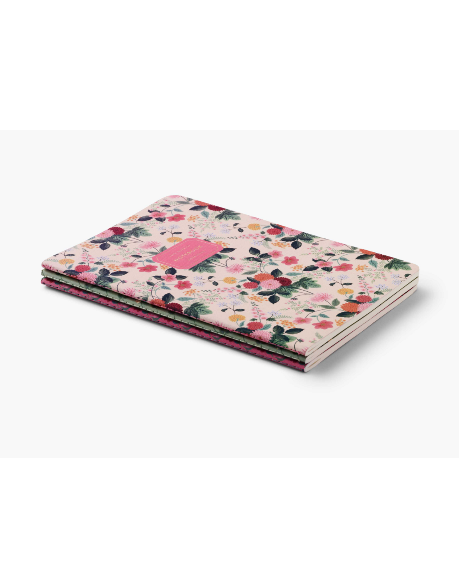 Rifle Paper Assorted Set of 3 Dahlia Notebooks