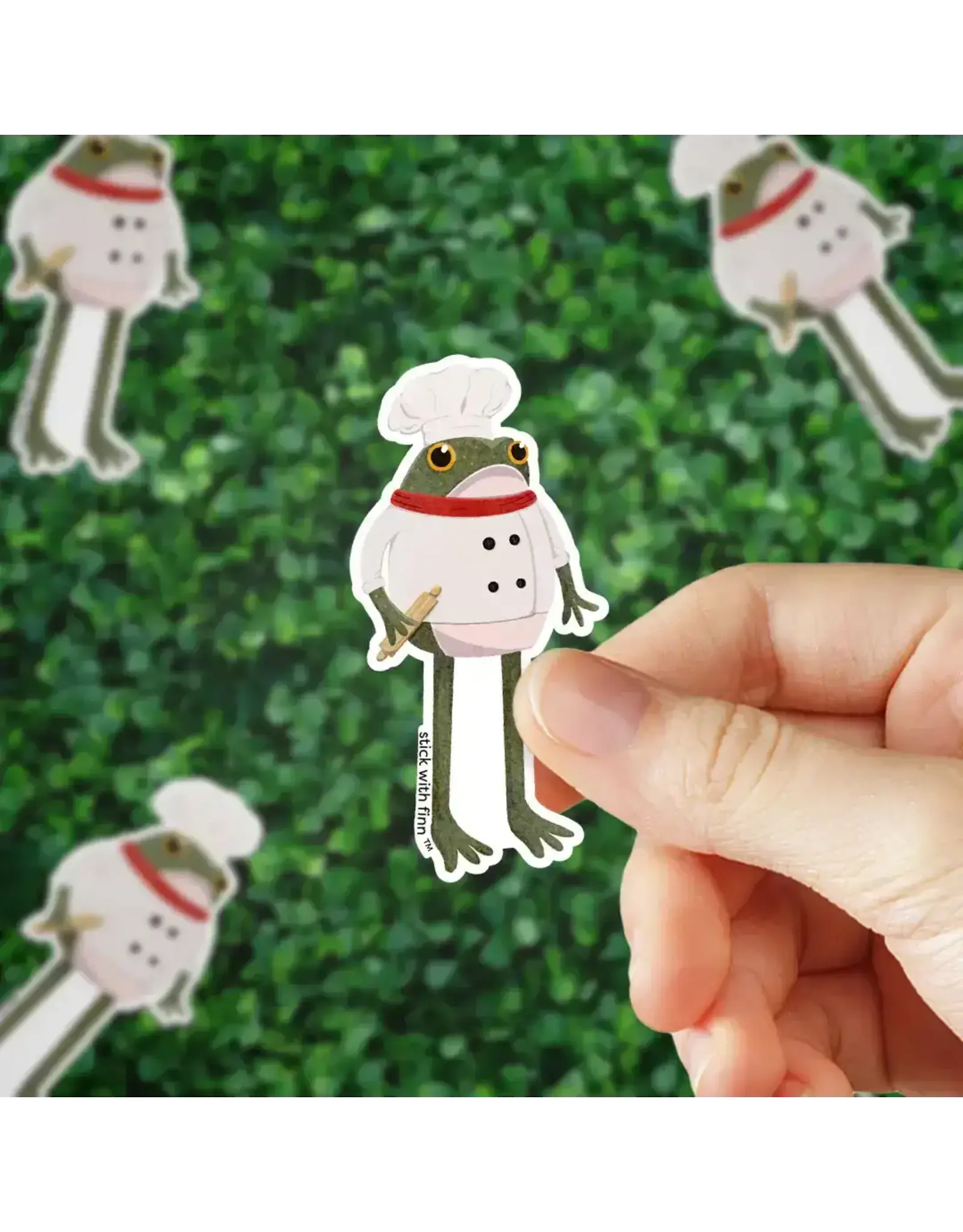 Stick With Finn Chef Frogson Sticker