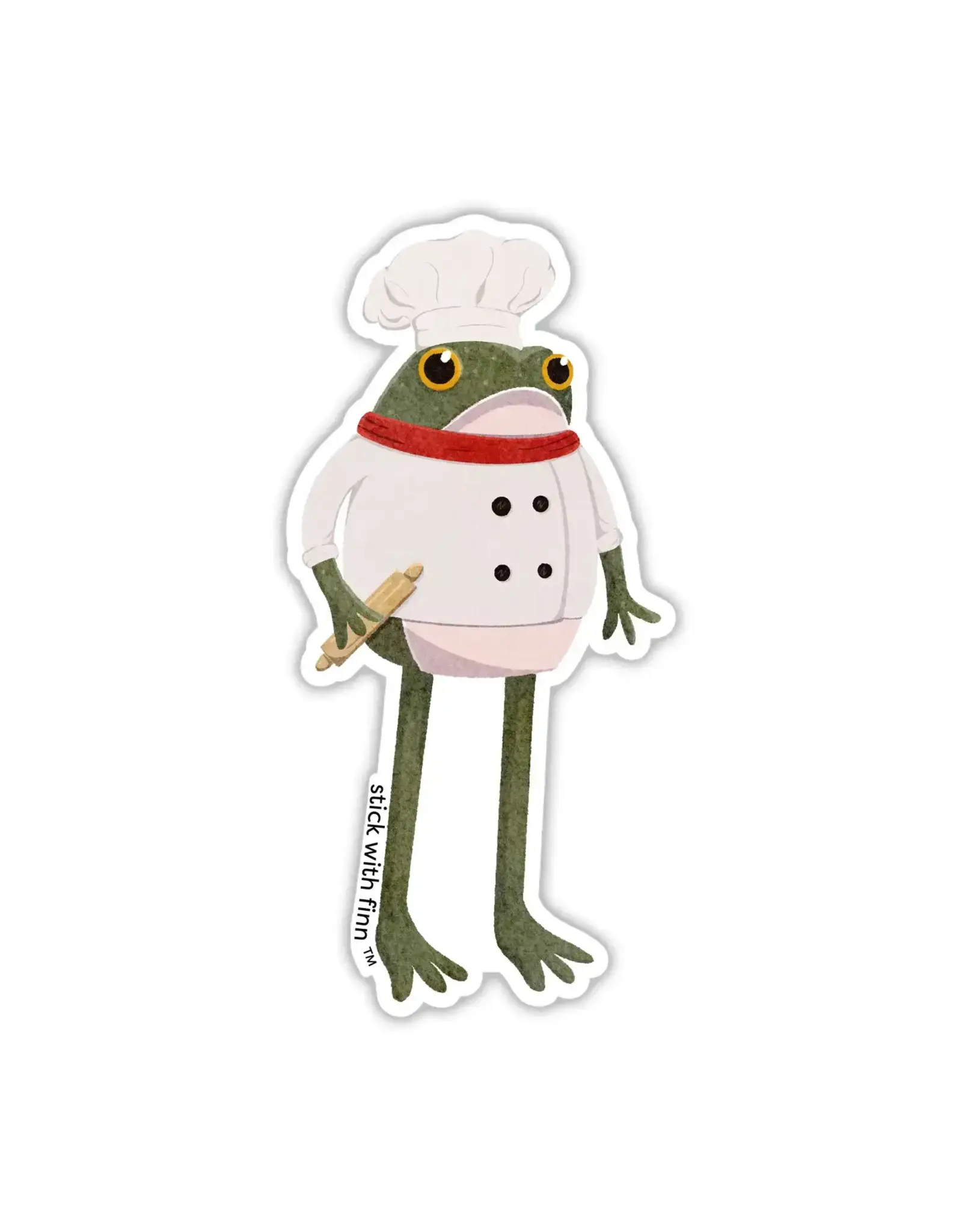 Stick With Finn Chef Frogson Sticker