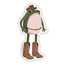 Stick With Finn Cowboy Frogson Frog Sticker