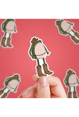 Stick With Finn Cowboy Frogson Frog Sticker