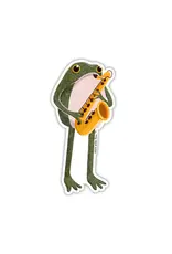 Stick With Finn Saxophone Frogson Frog Sticker