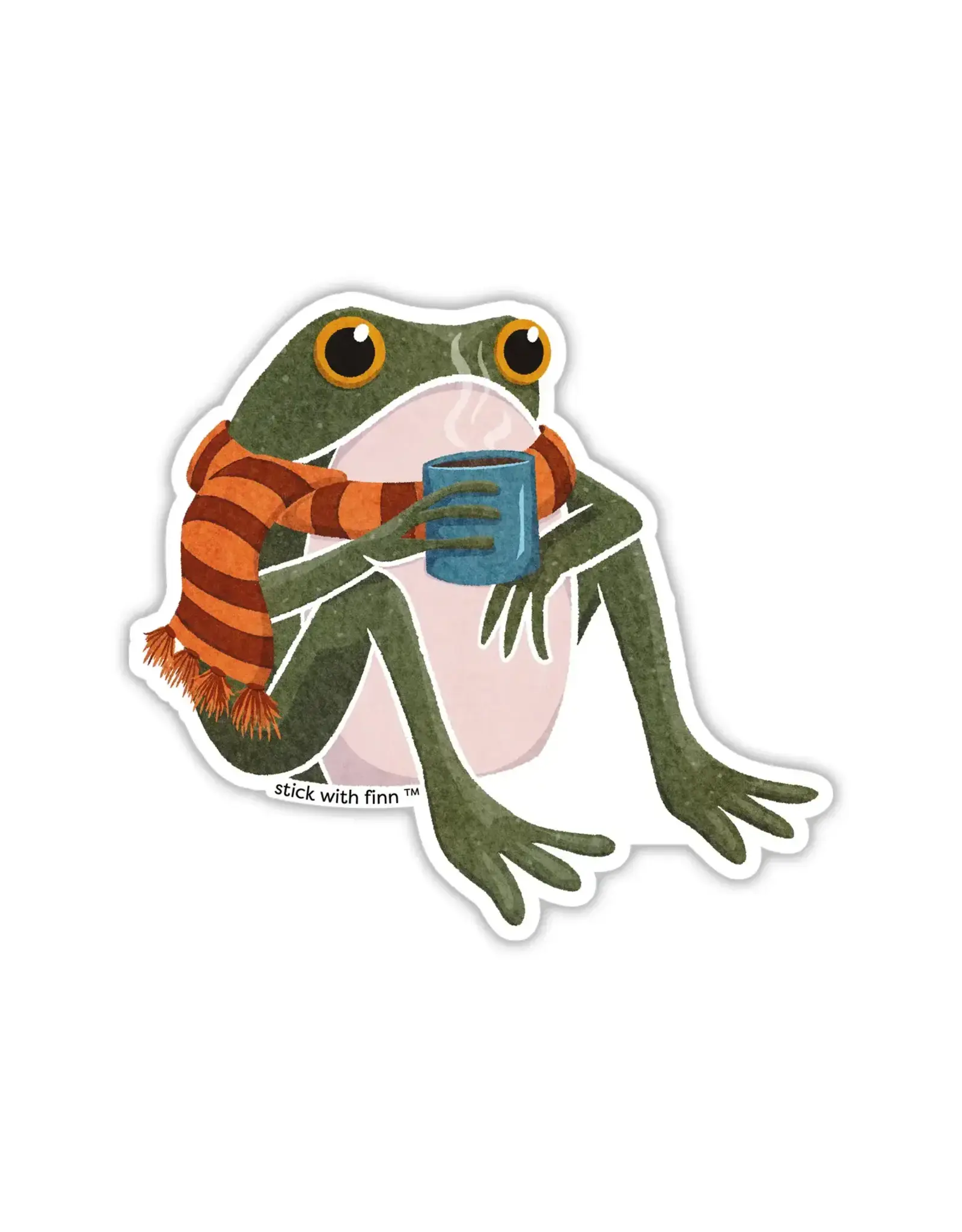 Stick With Finn Cozy Frogson Sticker