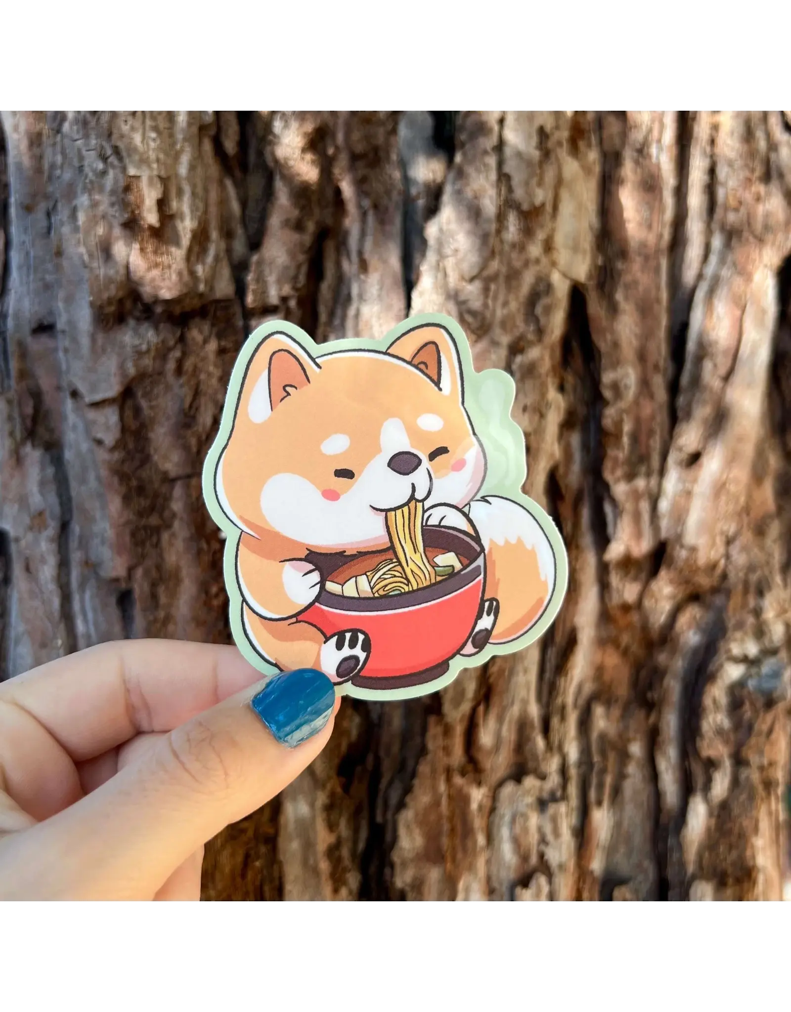 Stick With Finn Shiba Inu Ramen Sticker