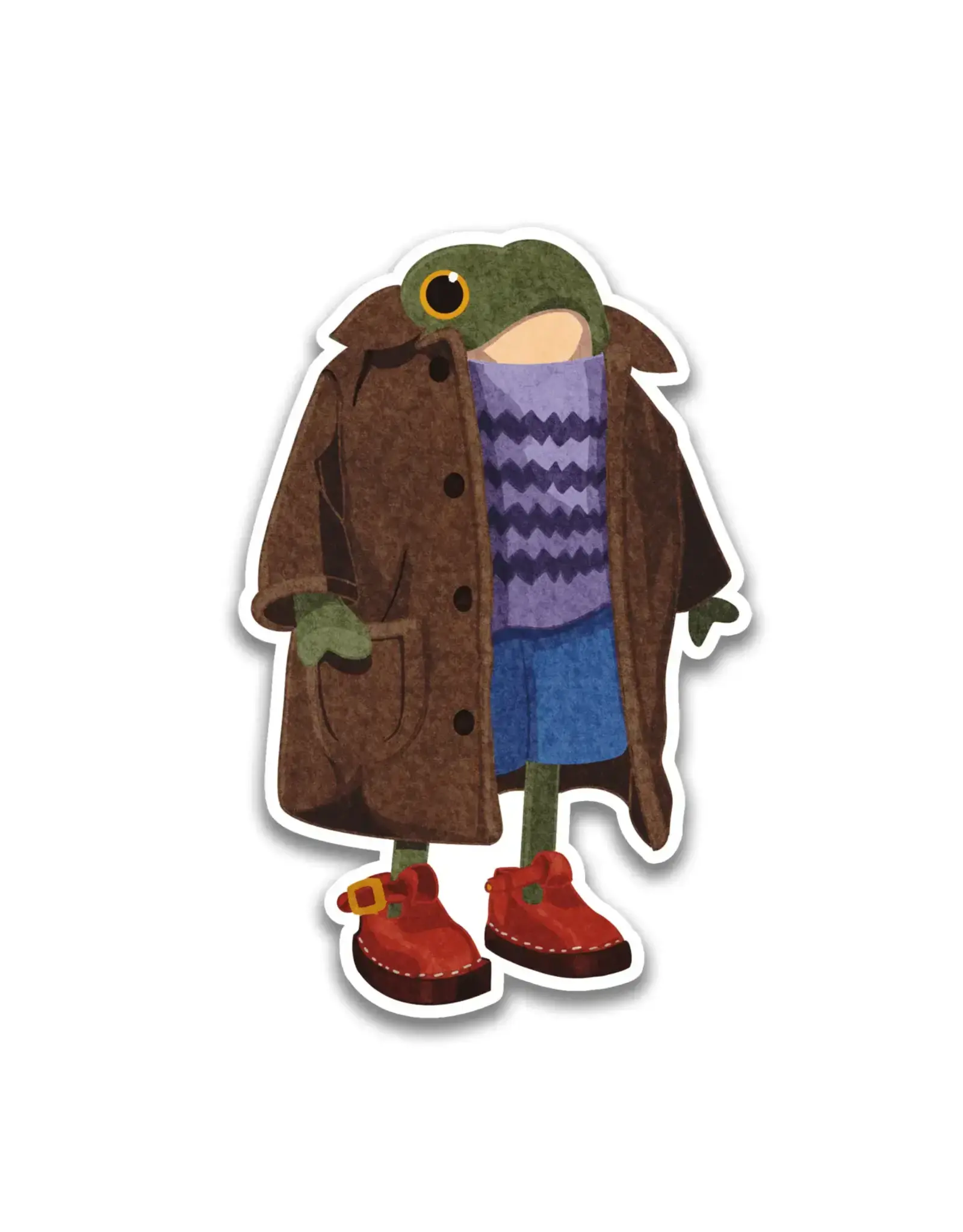 Stick With Finn Well Dressed Frog Sticker