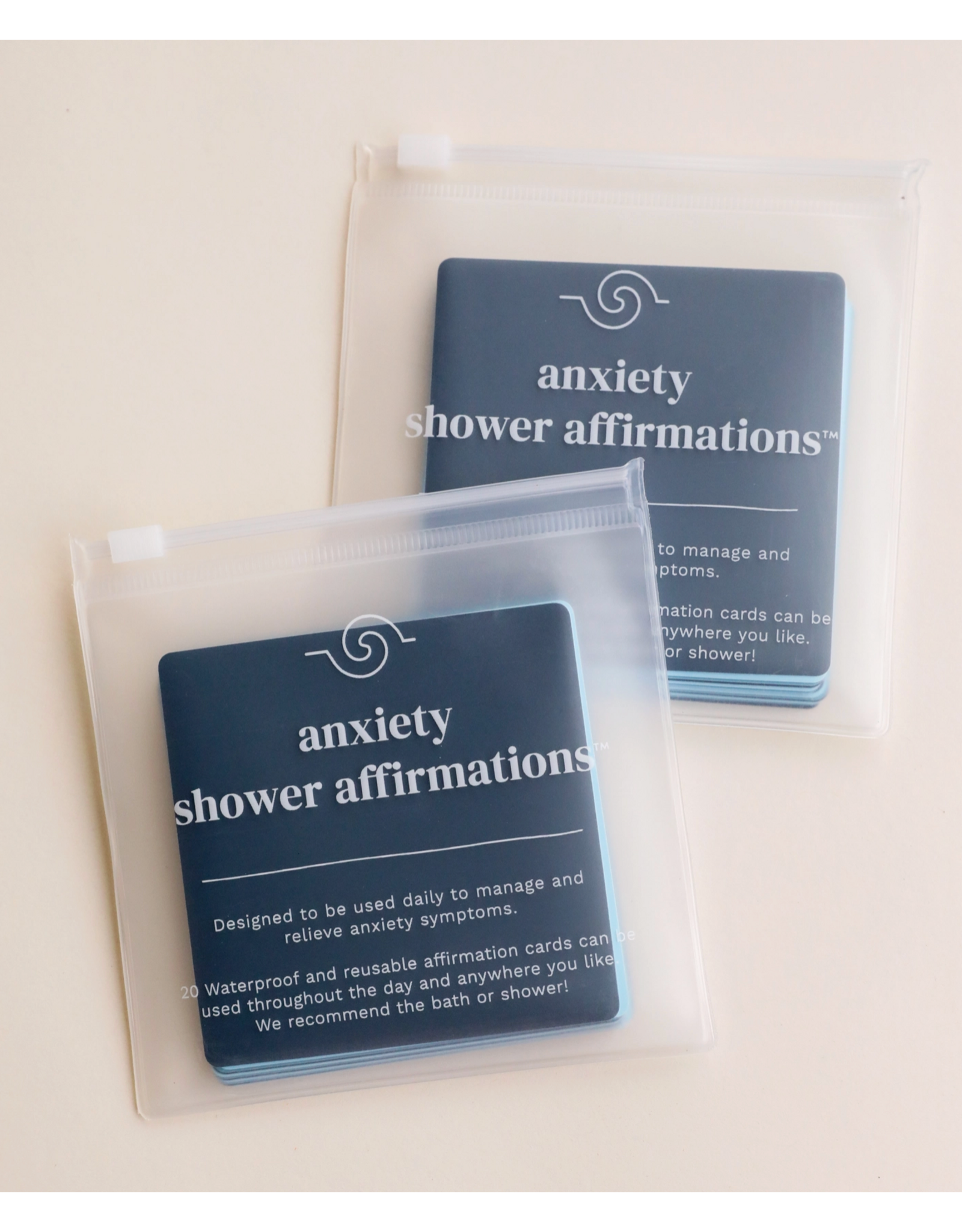 JaxKelly Shower Affirmation Cards - Anxiety