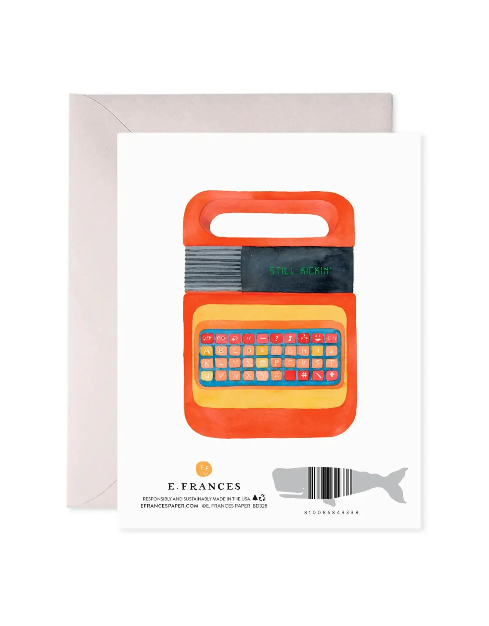 E. Frances Old But Awesome Birthday Card