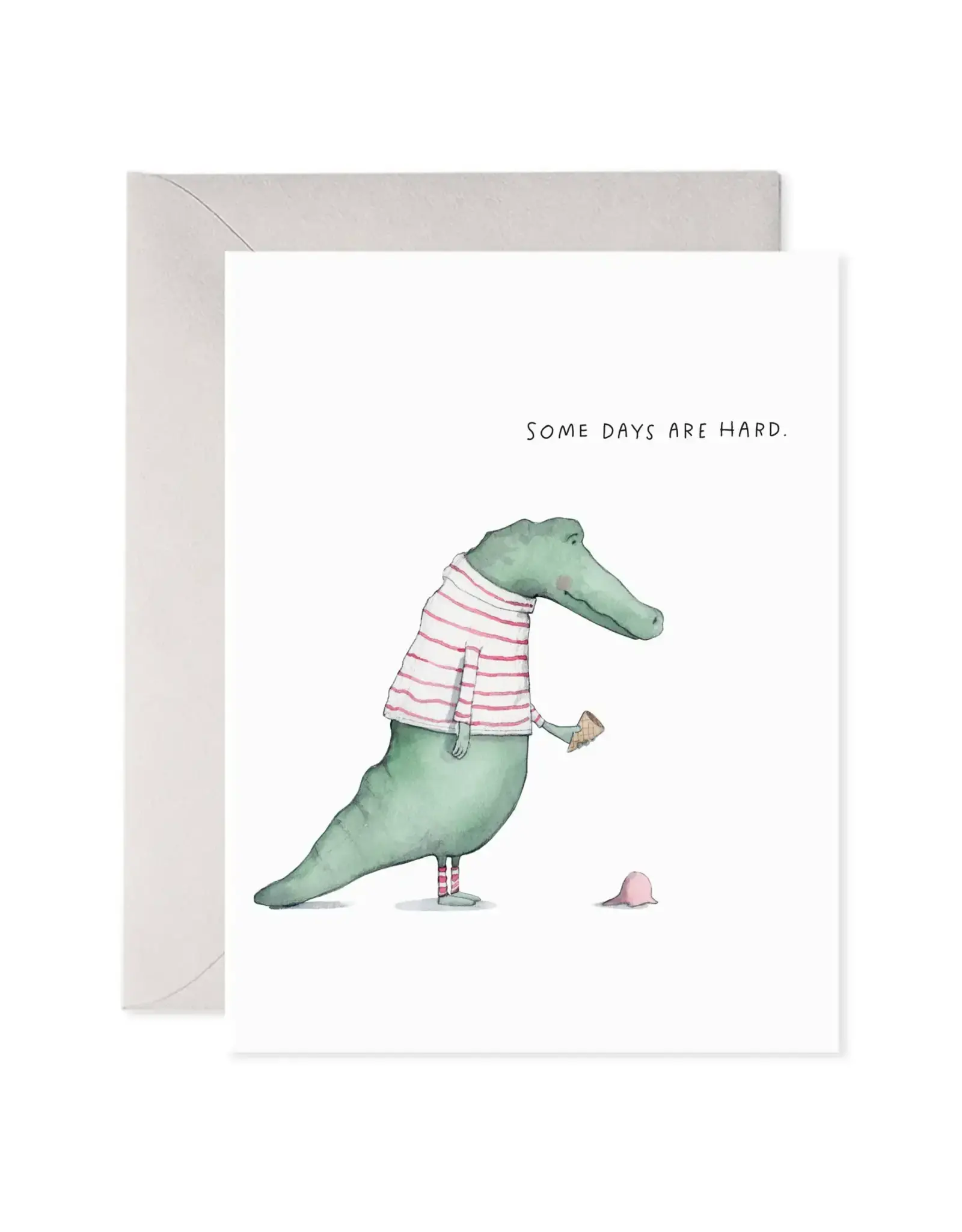 E. Frances Alligator Hard Day Card