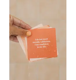 JaxKelly Shower Affirmation Cards - Positivity