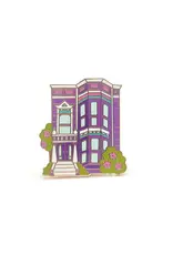 Brenna Daugherty Illustration San Francisco Purple House Pin