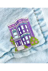 Brenna Daugherty Illustration San Francisco Purple House Pin
